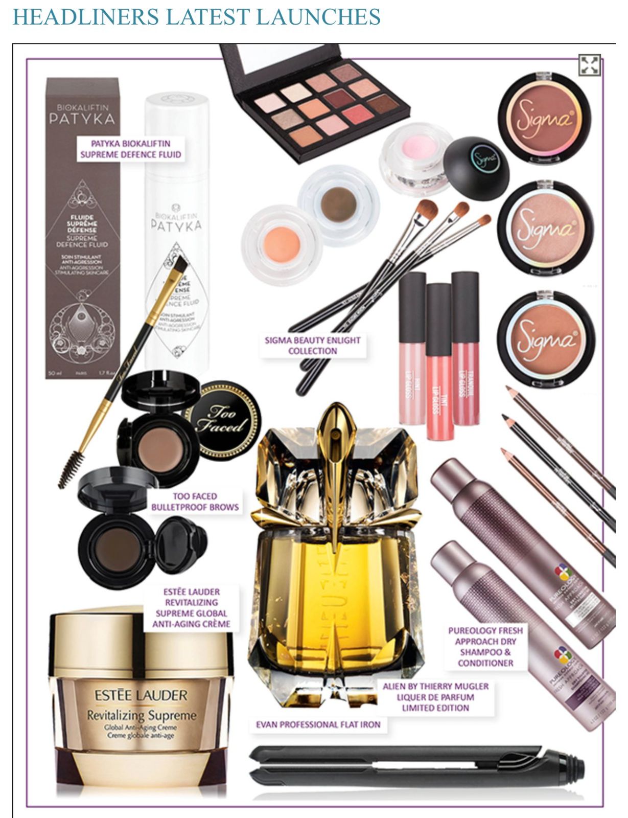 Headliners magazine Latest Launches feature including the Evan Professional Flat Iron
